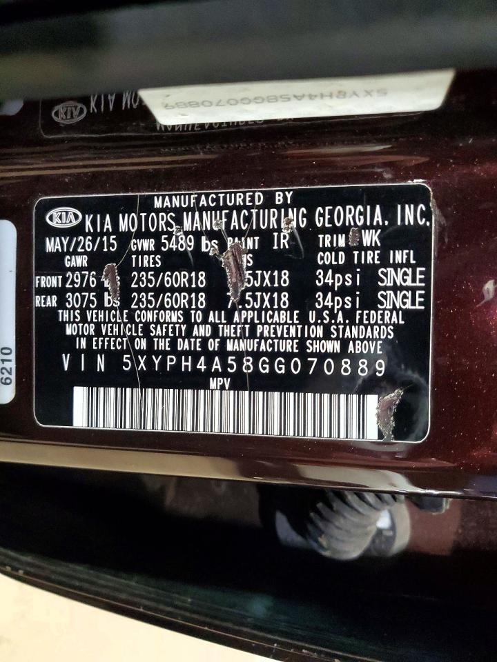2016 KIA SORENTO
