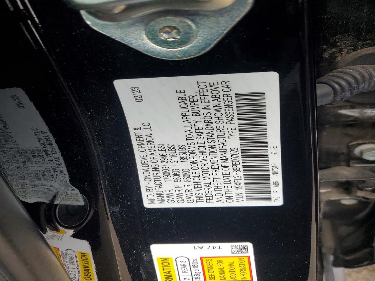 2023 HONDA CIVIC