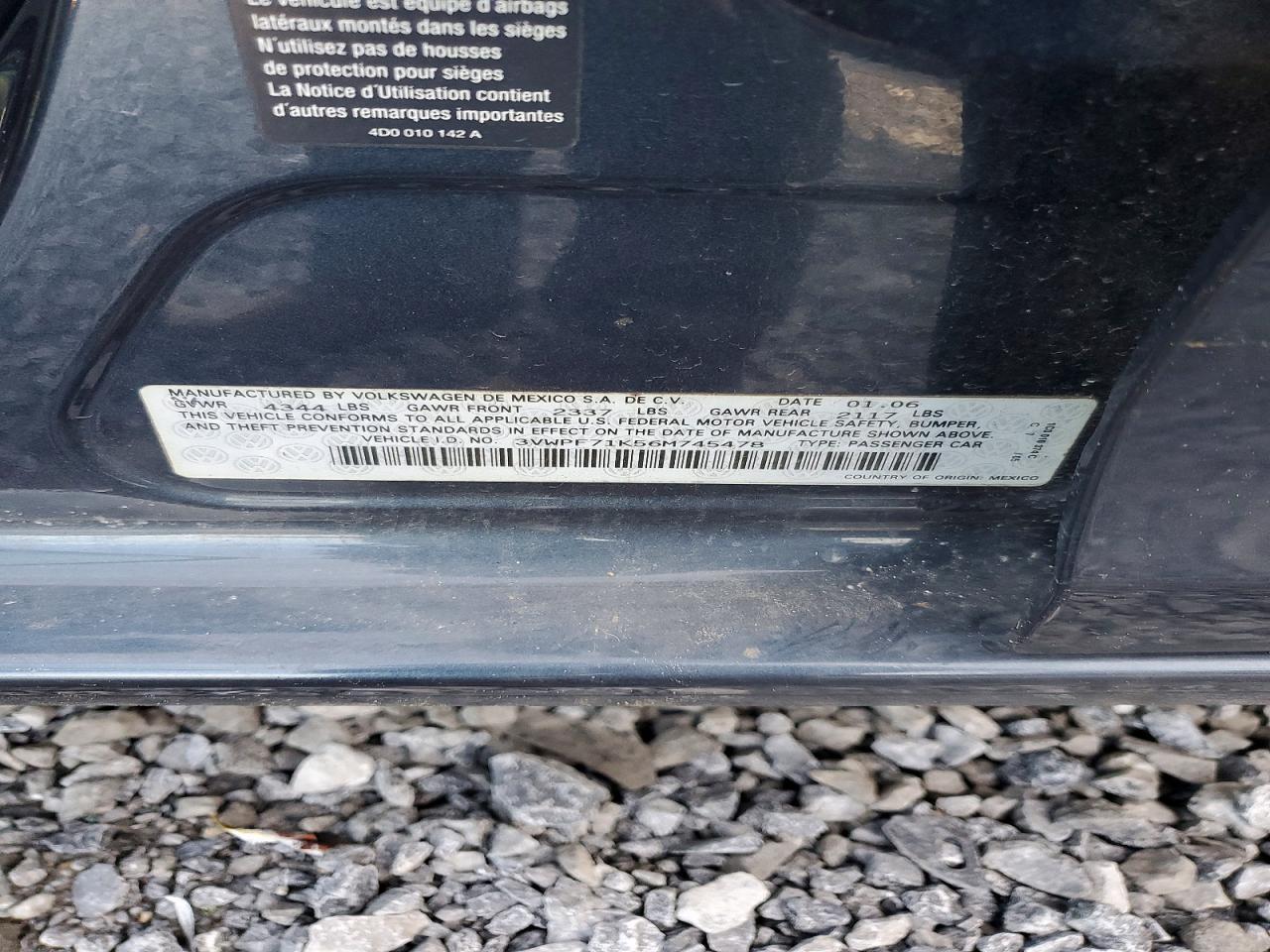 2006 VOLKSWAGEN JETTA