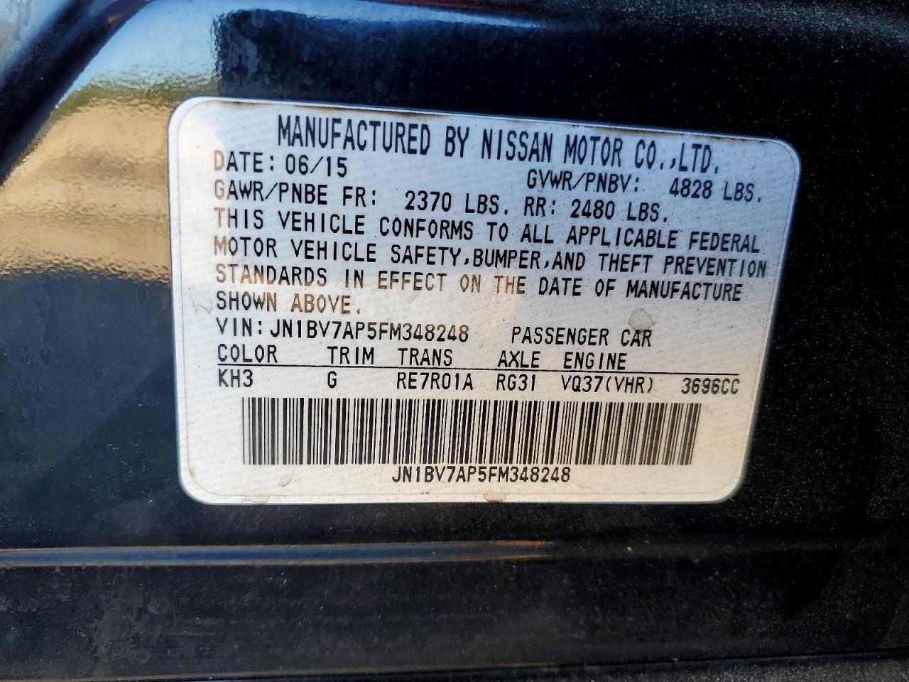 2015 INFINITI Q50