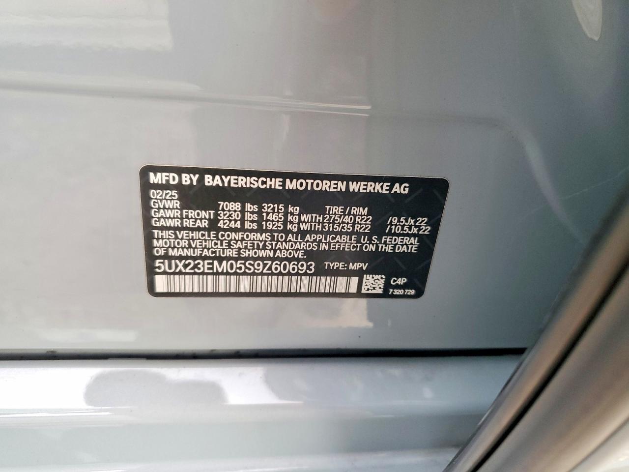 2025 BMW X7
