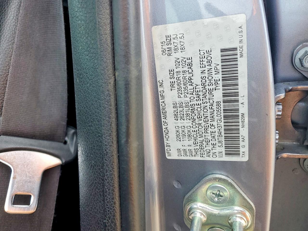 2016 ACURA RDX
