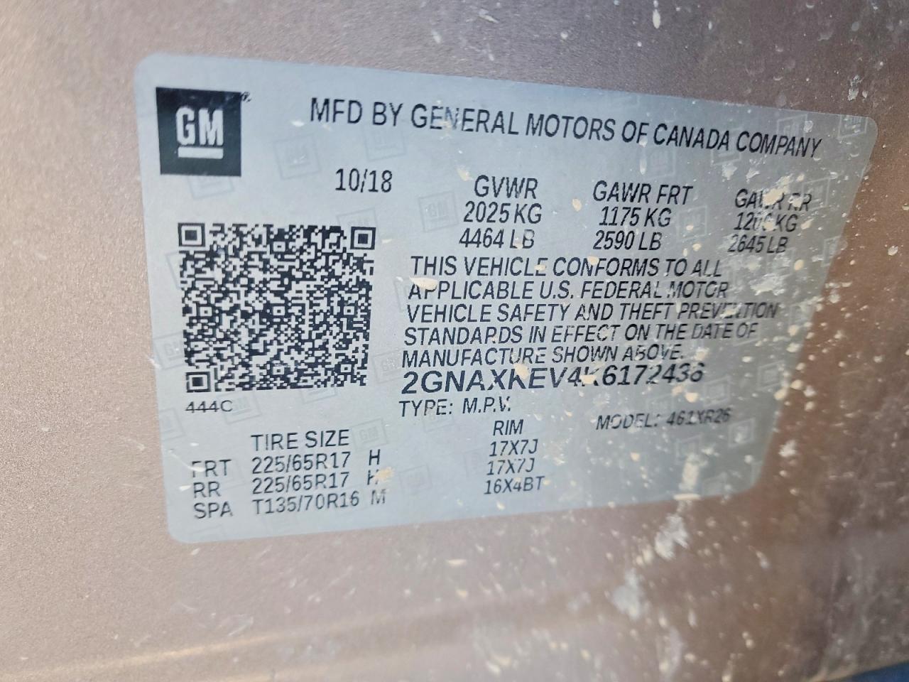 2019 CHEVROLET EQUINOX