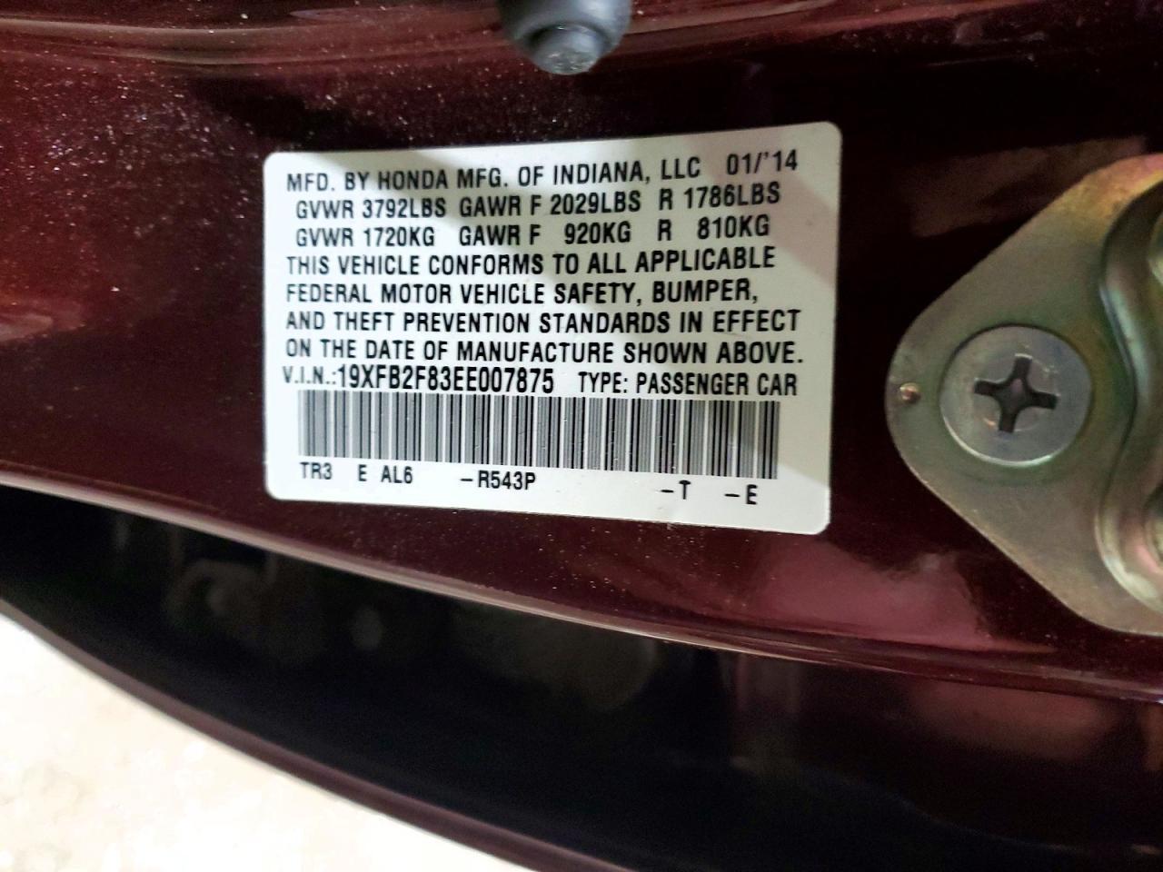 2014 HONDA CIVIC