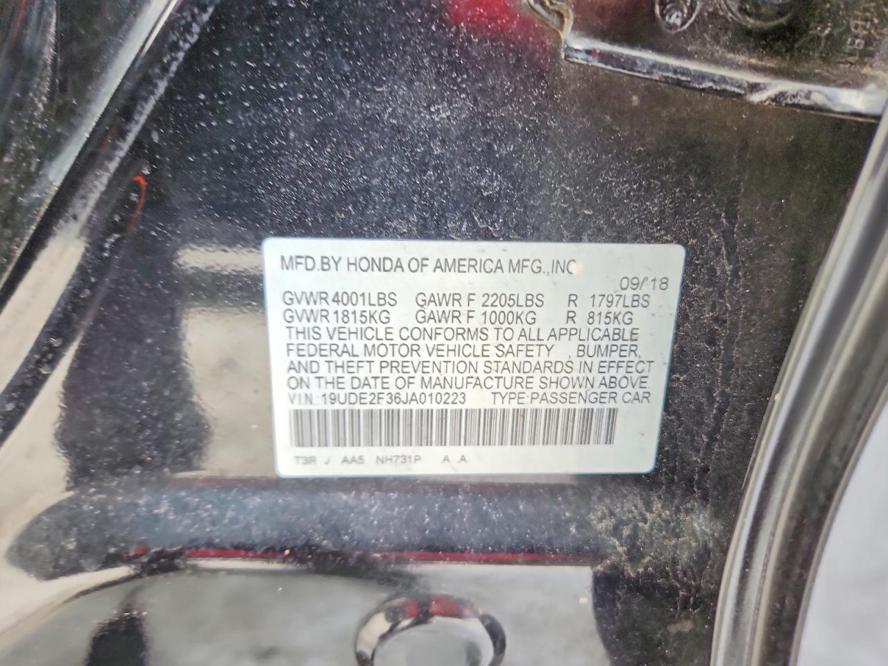 2018 ACURA ILX