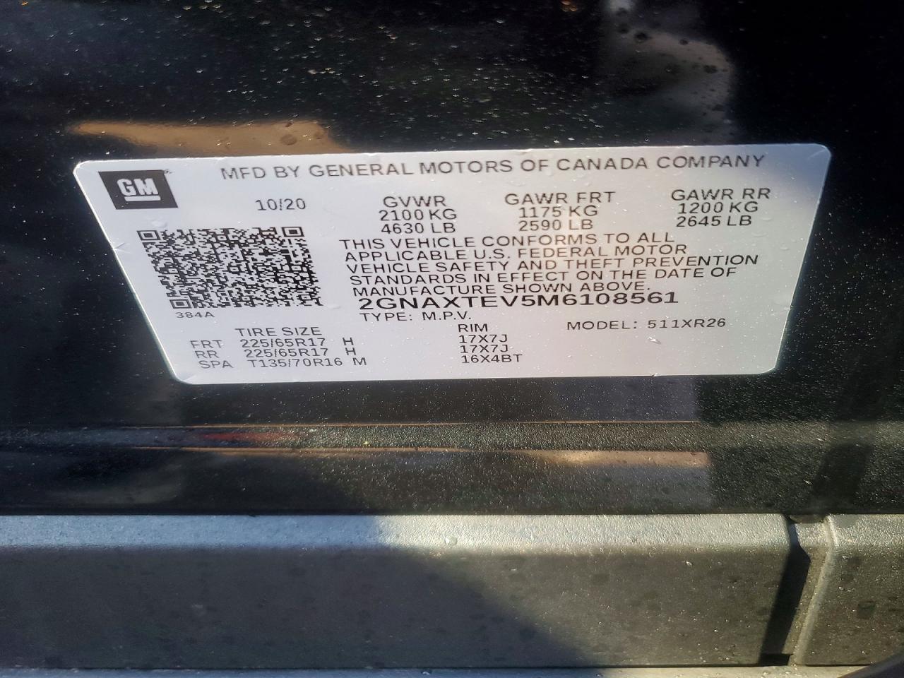 2021 CHEVROLET EQUINOX
