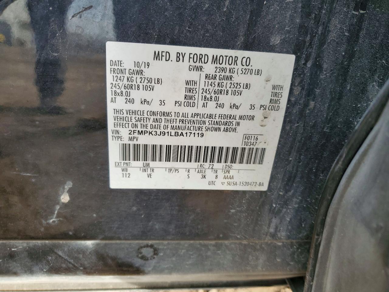 2020 FORD EDGE