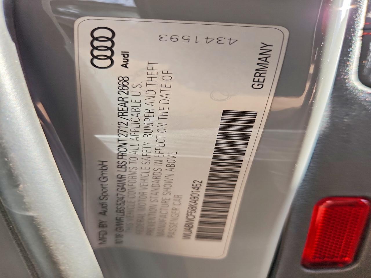2019 AUDI RS5