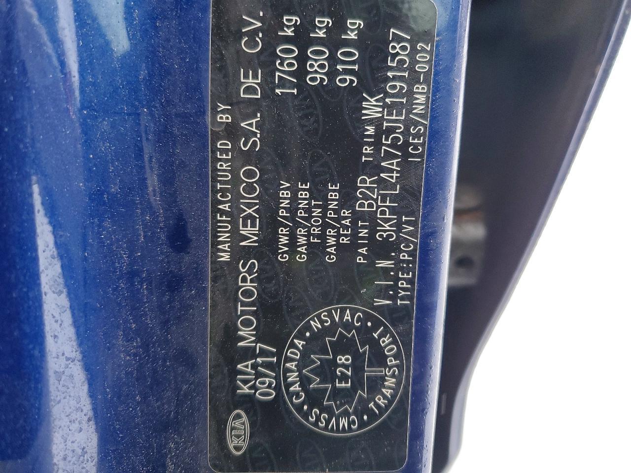 2018 KIA FORTE