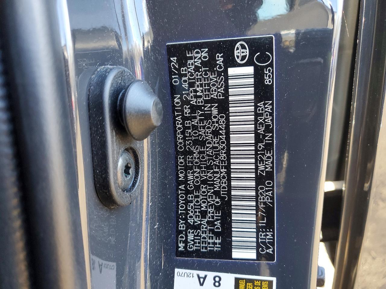 2024 TOYOTA COROLLA