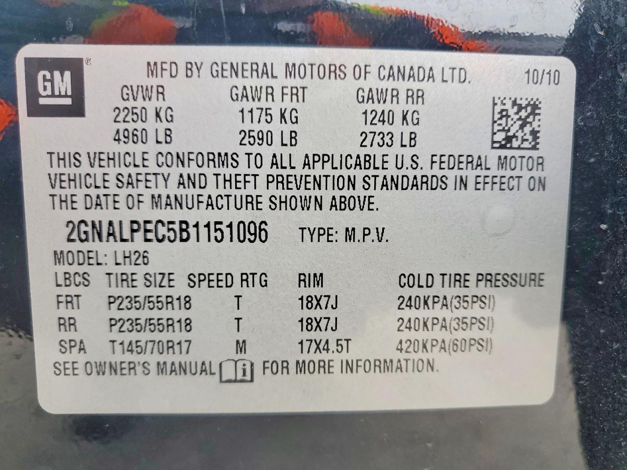 2011 CHEVROLET EQUINOX
