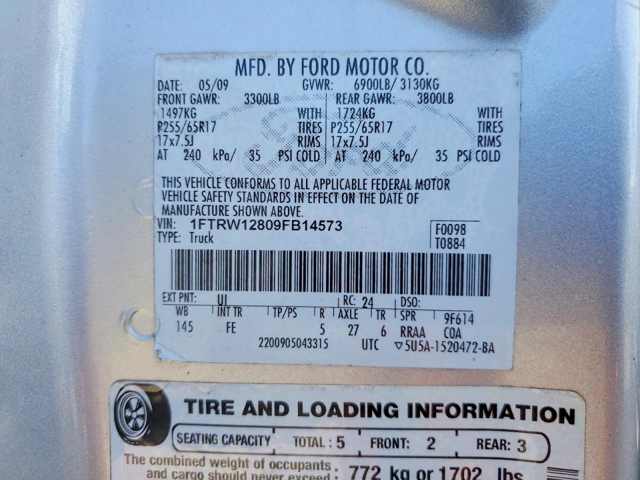 2009 FORD F-150