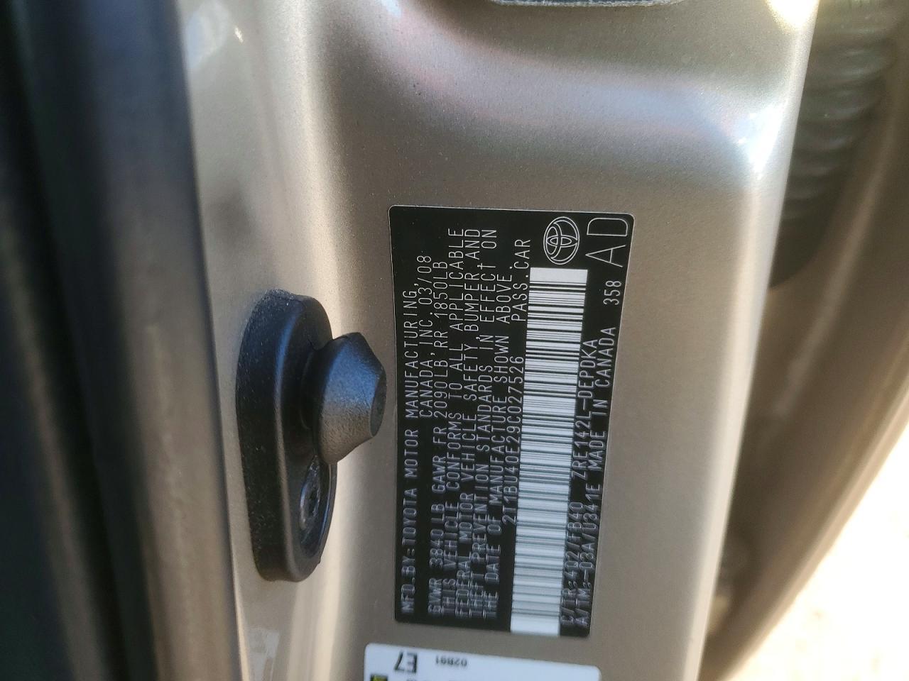 2009 TOYOTA COROLLA