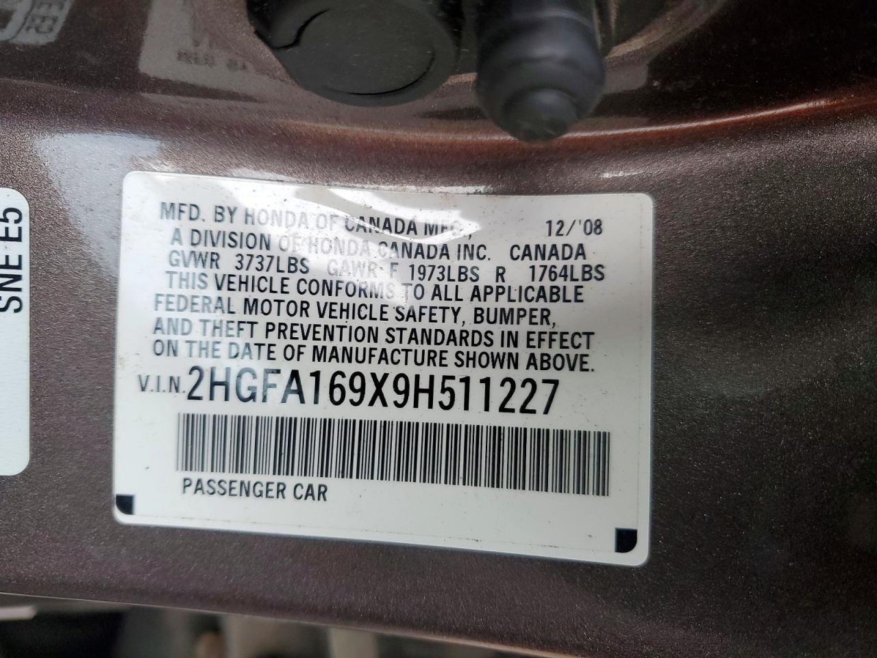 2009 HONDA CIVIC
