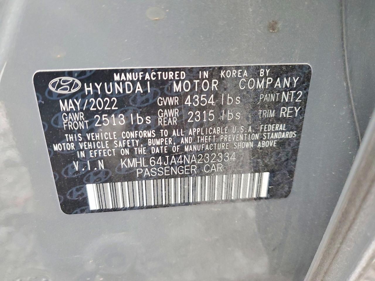 2022 HYUNDAI SONATA