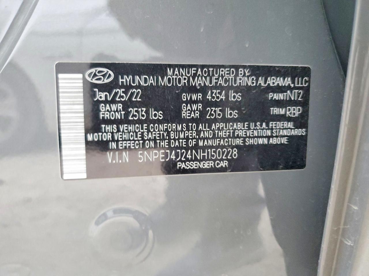 2022 HYUNDAI SONATA