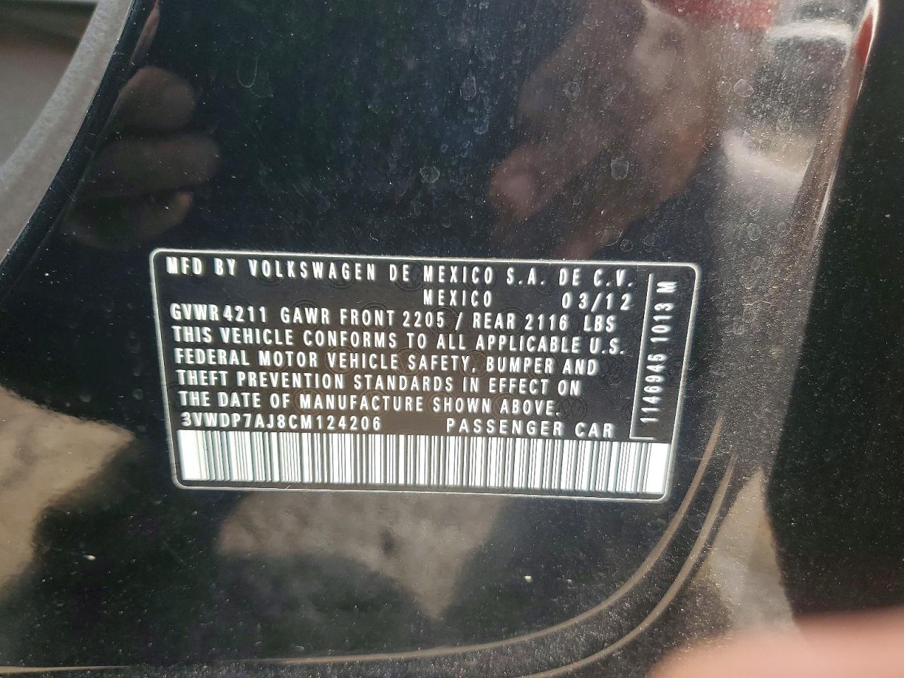 2012 VOLKSWAGEN JETTA