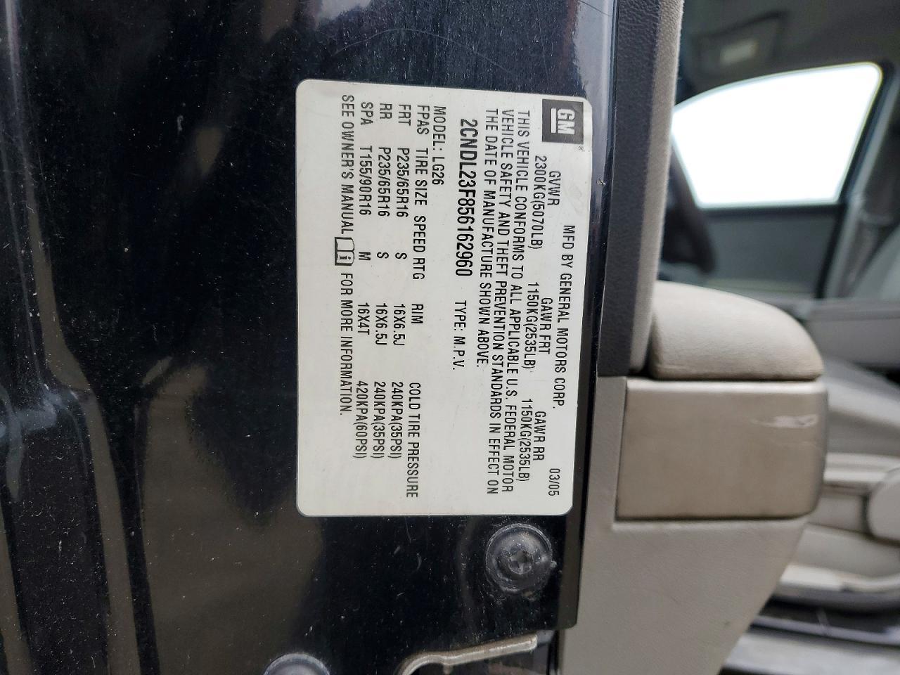 2005 CHEVROLET EQUINOX