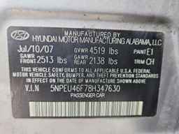 2008 HYUNDAI SONATA