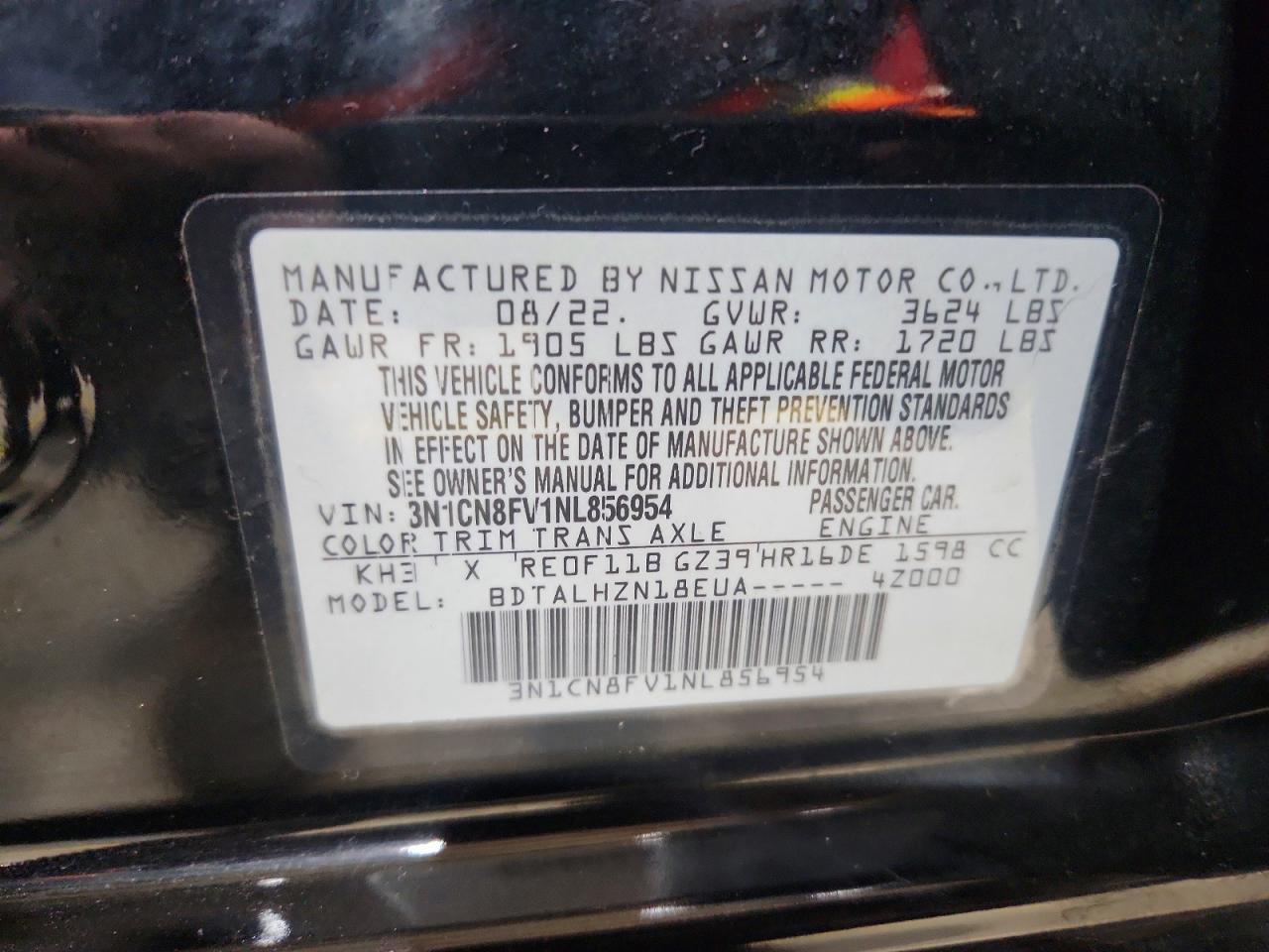 2022 NISSAN VERSA