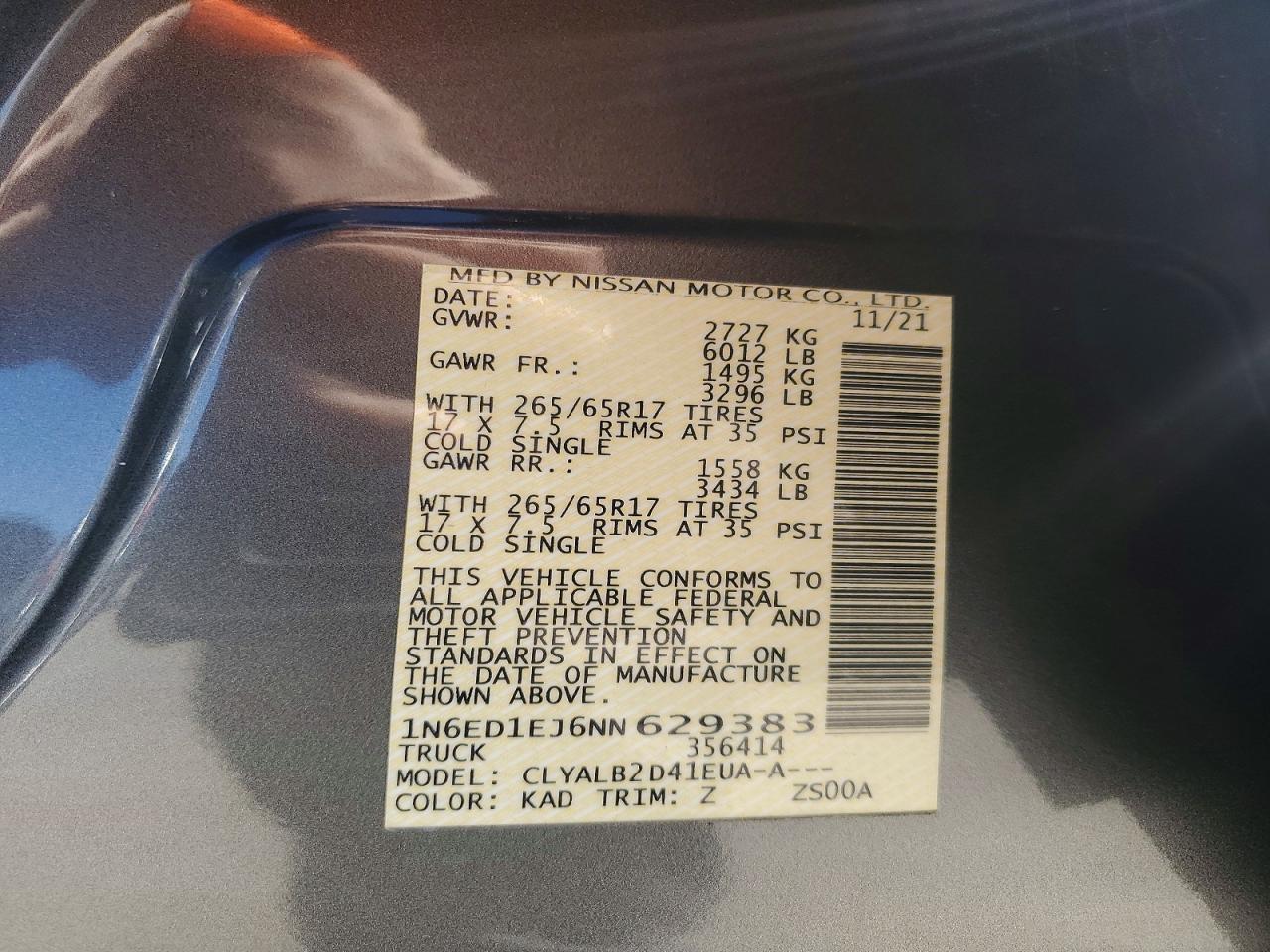 2022 NISSAN Frontier