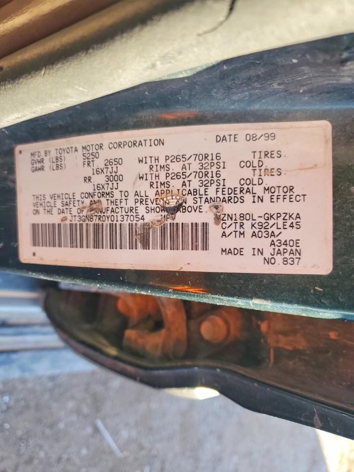 2000 TOYOTA 4Runner