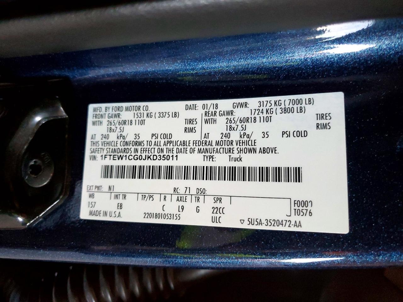 2018 FORD F-150