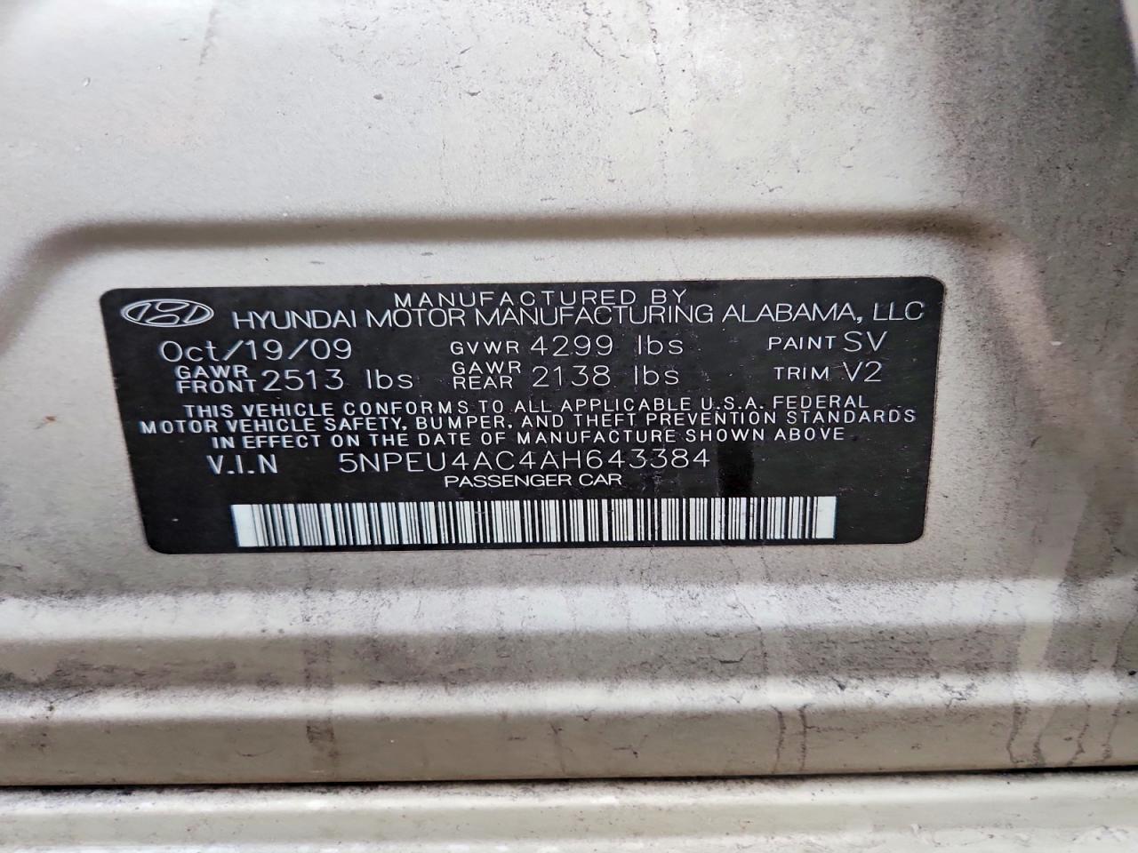 2010 HYUNDAI SONATA