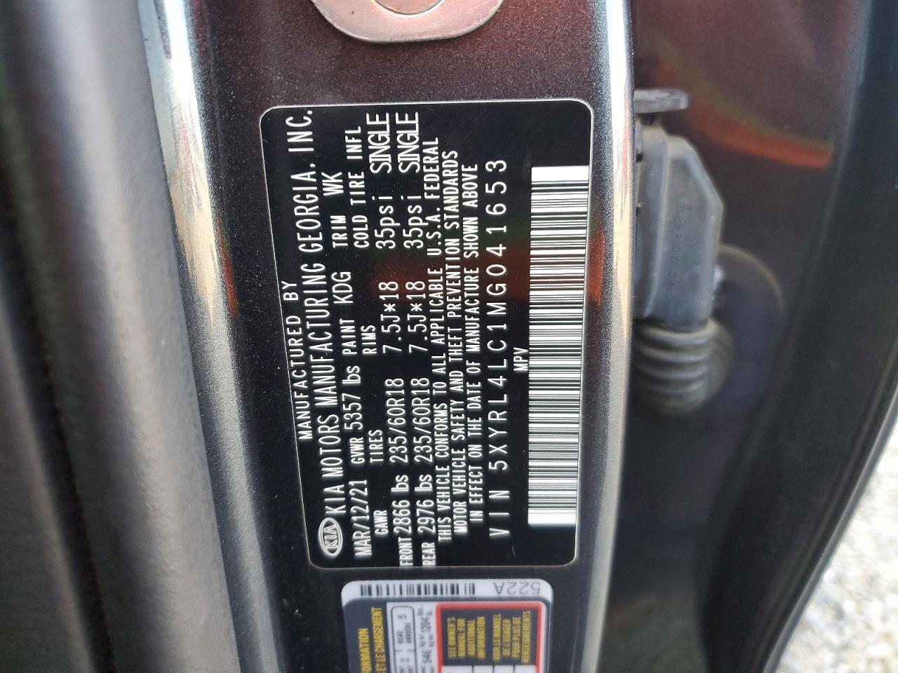 2021 KIA SORENTO