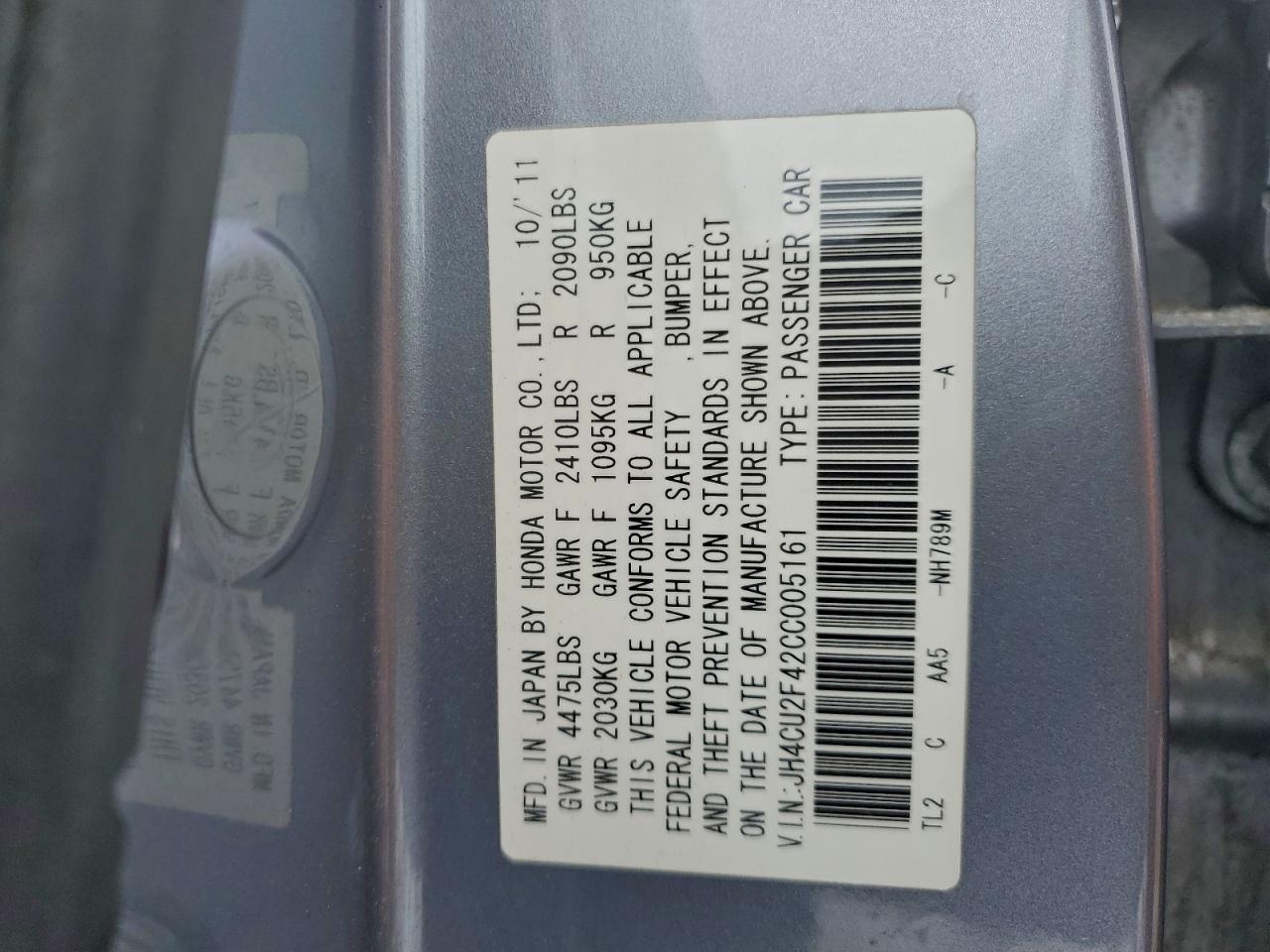 2012 ACURA TSX