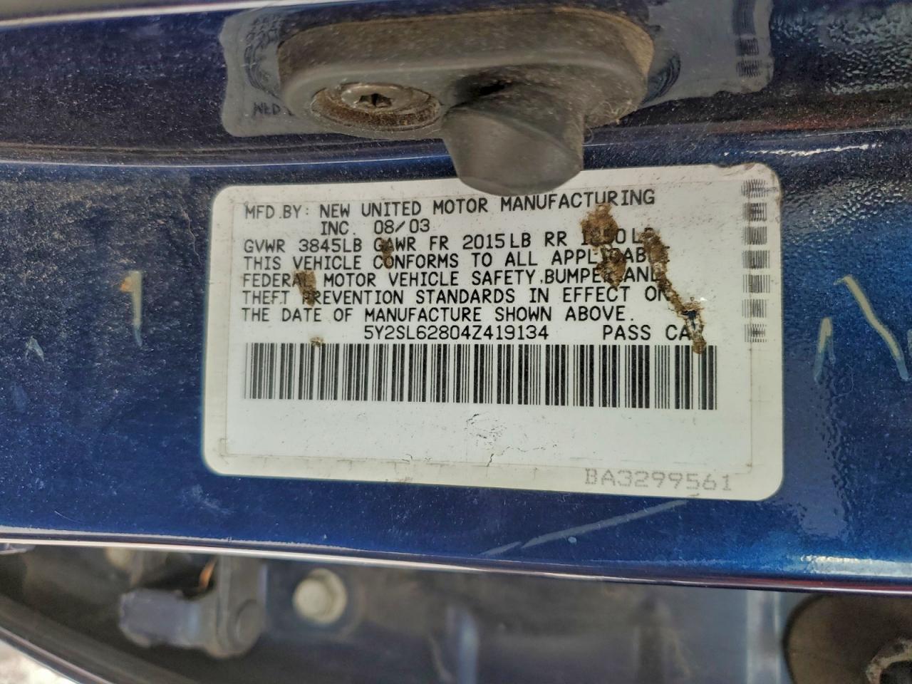 2004 PONTIAC VIBE