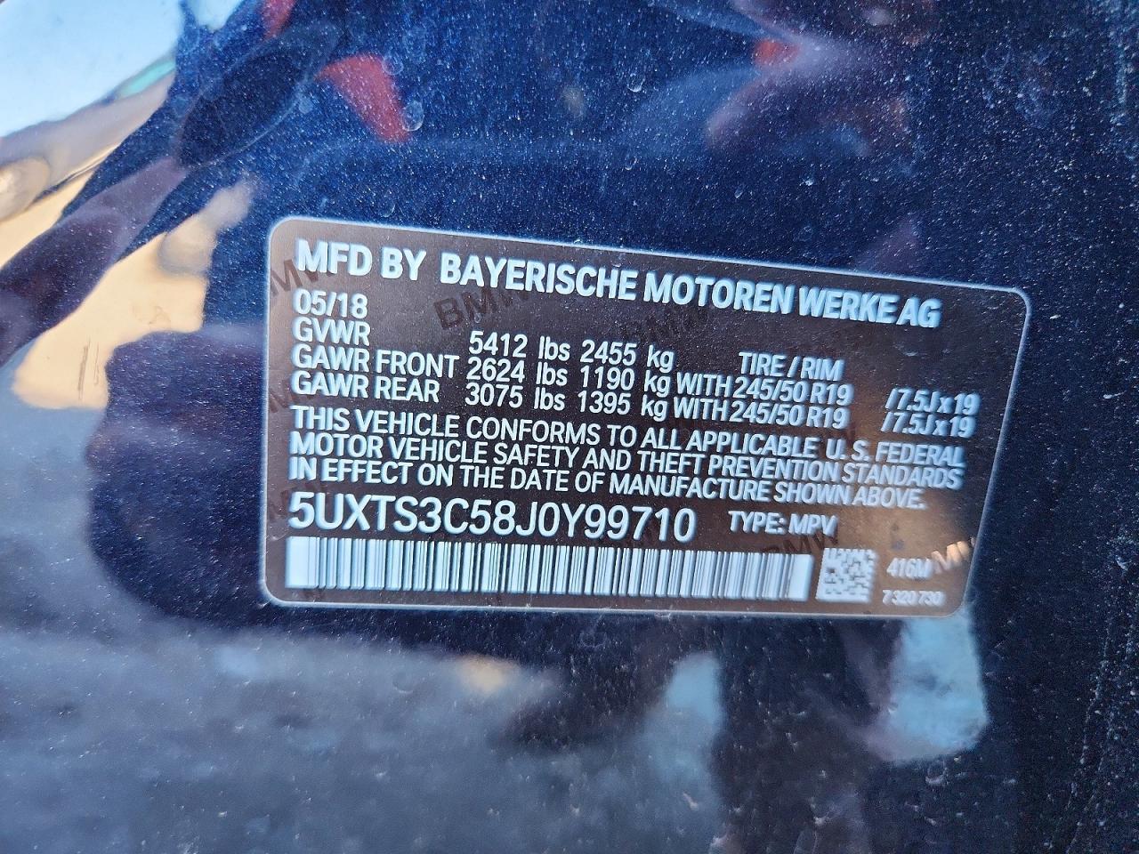 2018 BMW X3