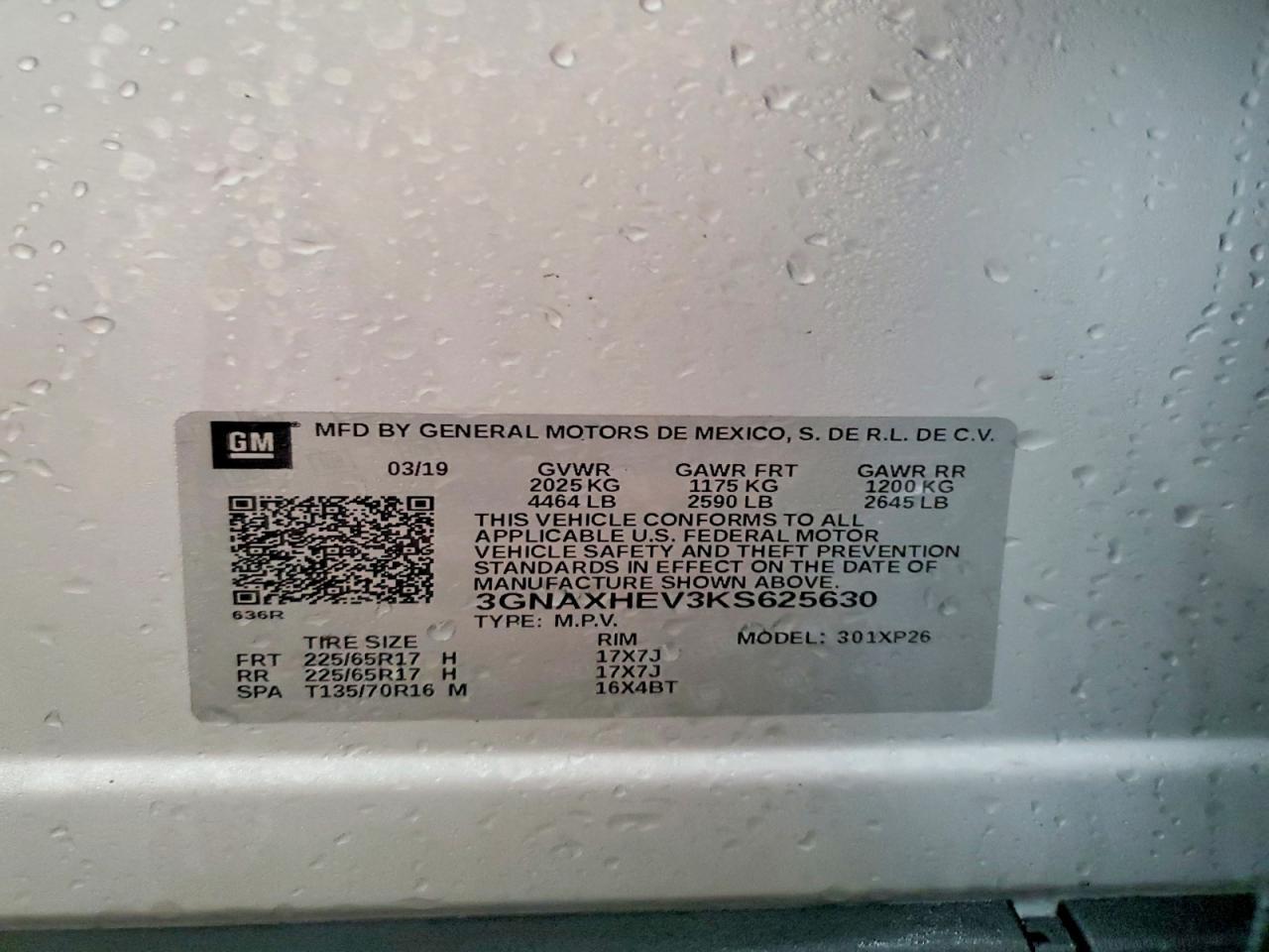 2019 CHEVROLET EQUINOX