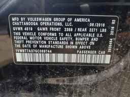 2016 VOLKSWAGEN Passat