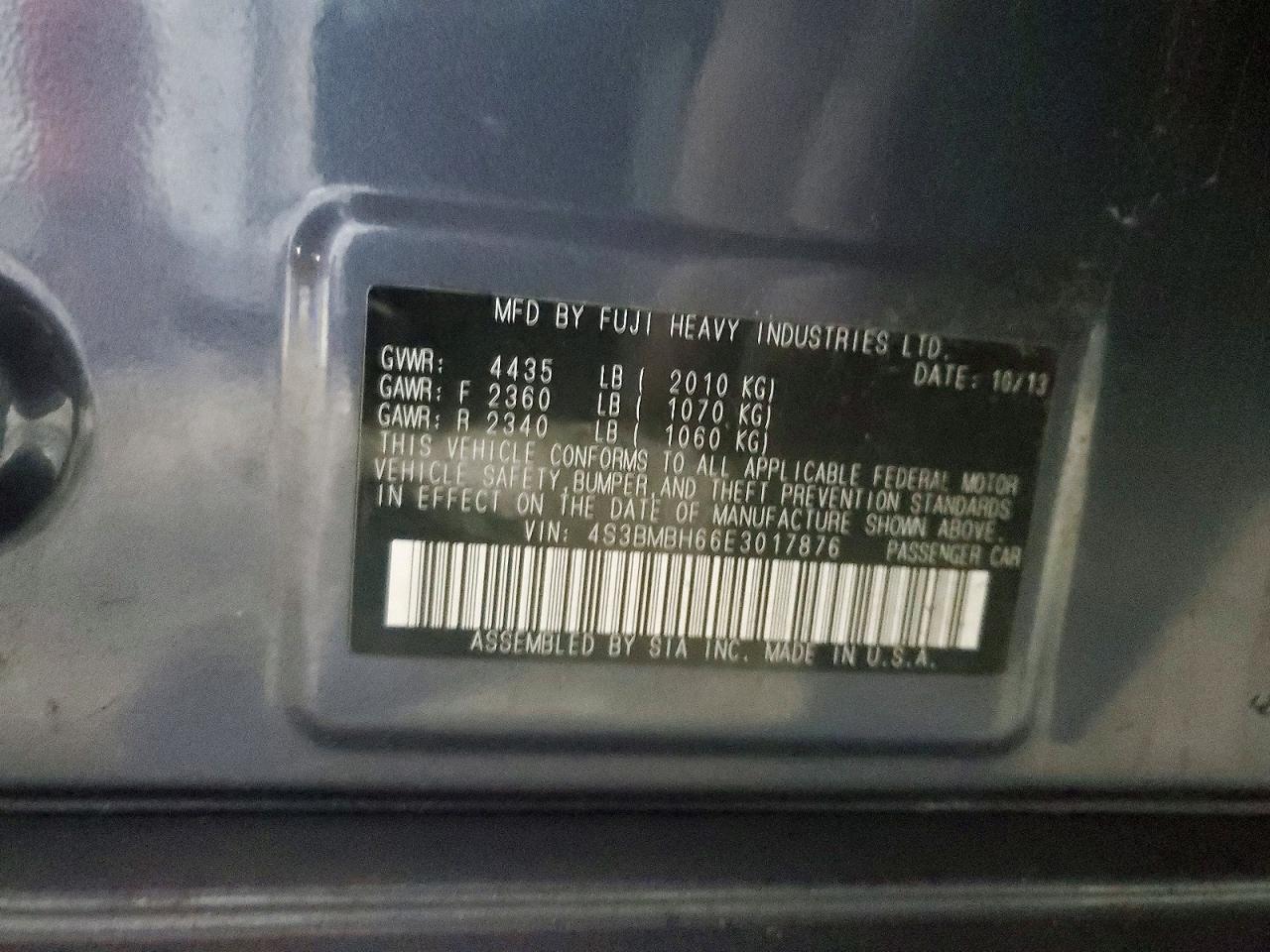 2014 SUBARU Legacy