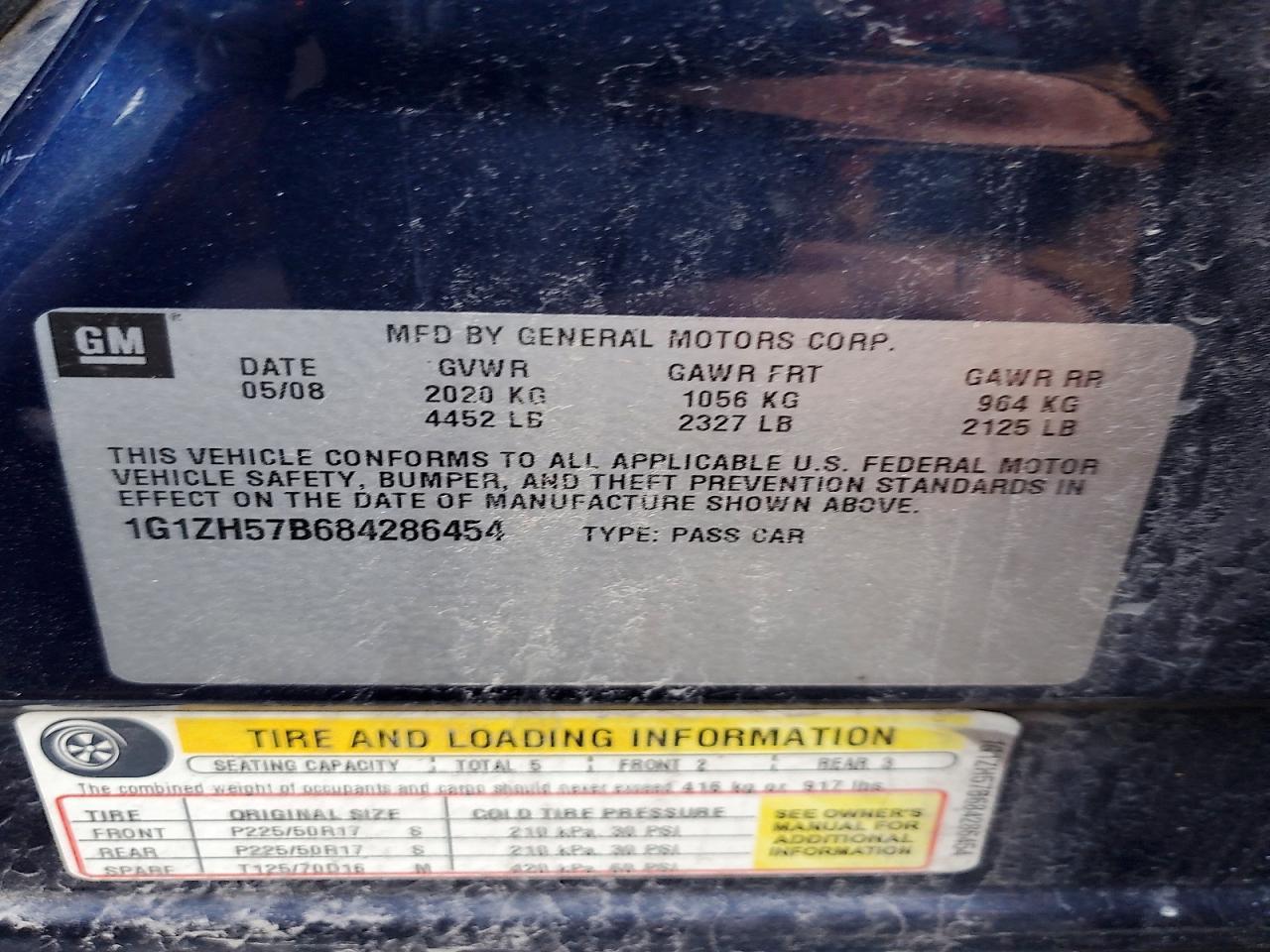 2008 CHEVROLET MALIBU