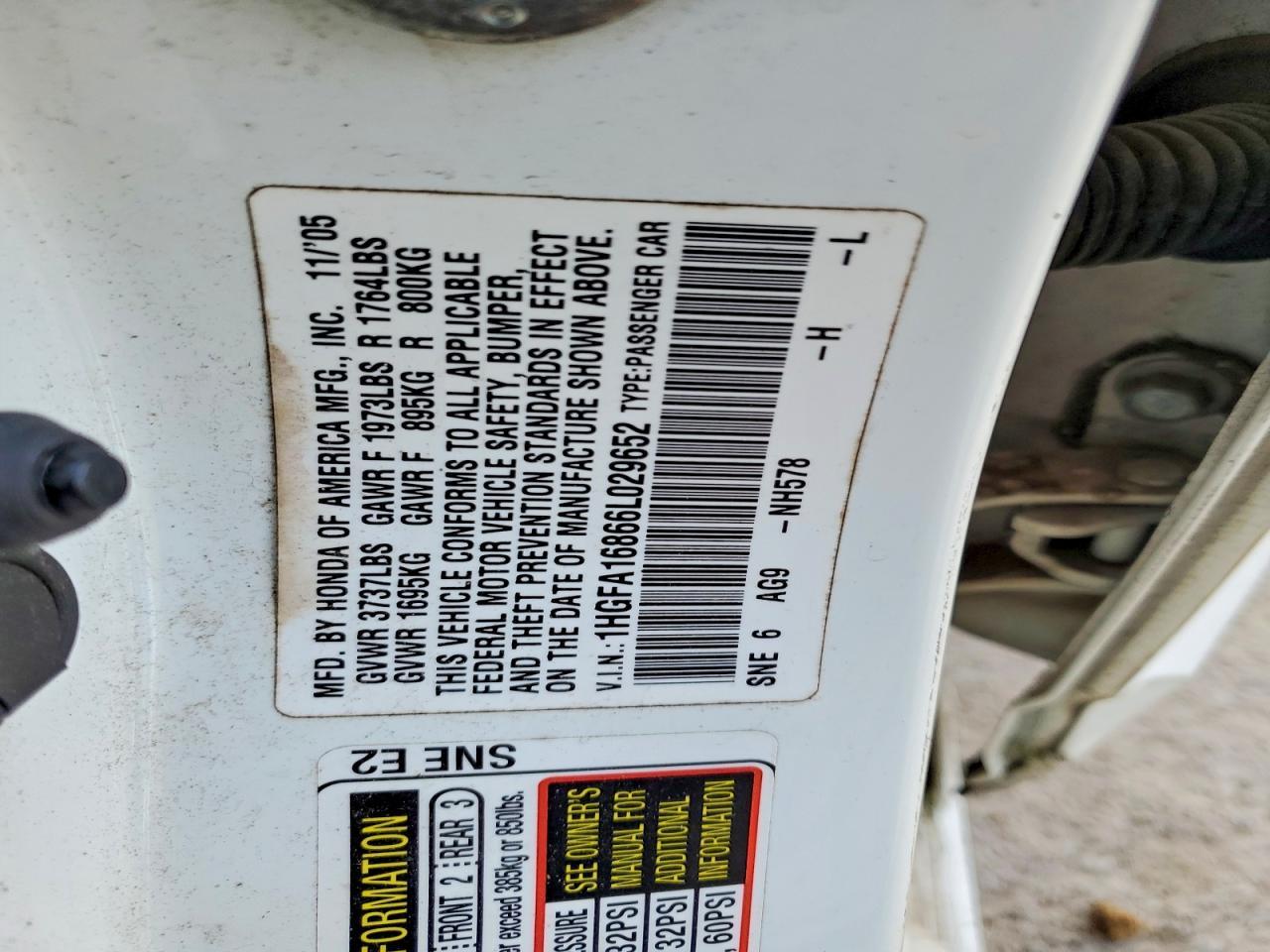 2006 HONDA CIVIC