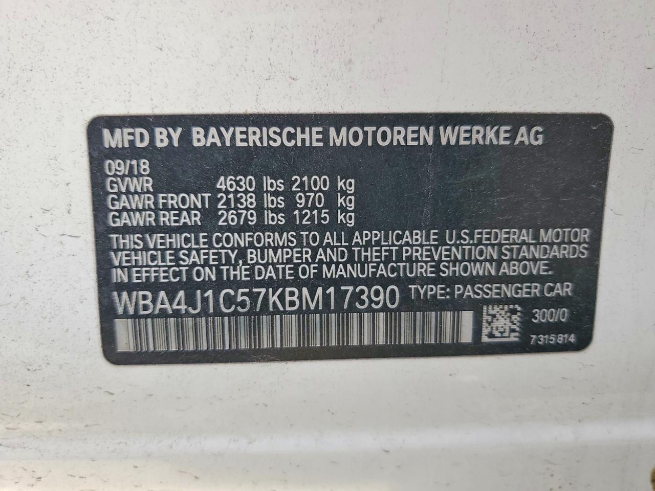 2019 BMW 4 Series