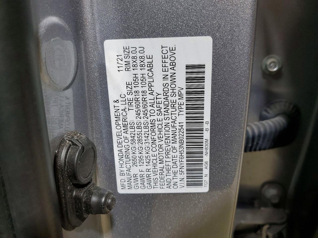 2022 HONDA PILOT