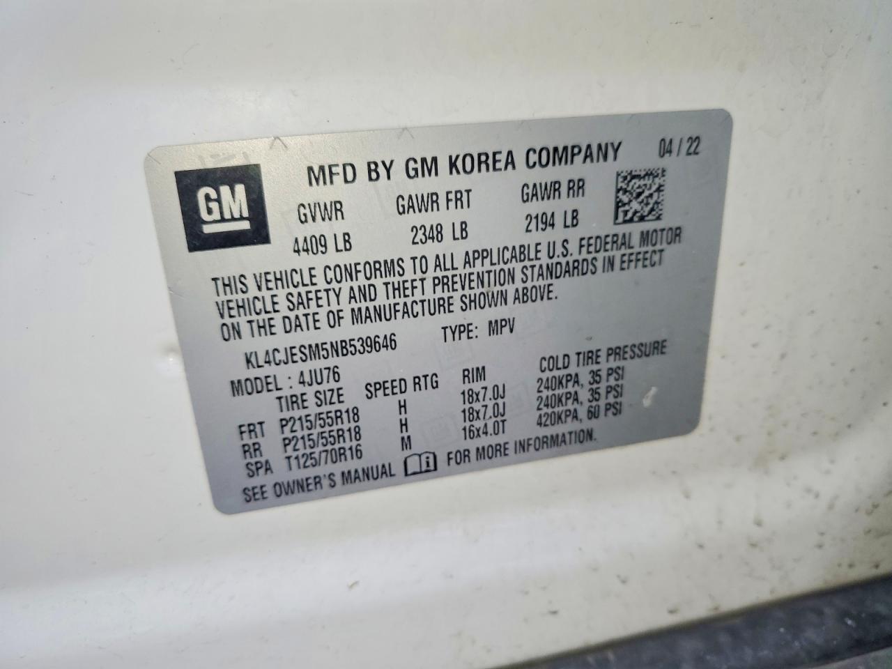2022 BUICK ENCORE