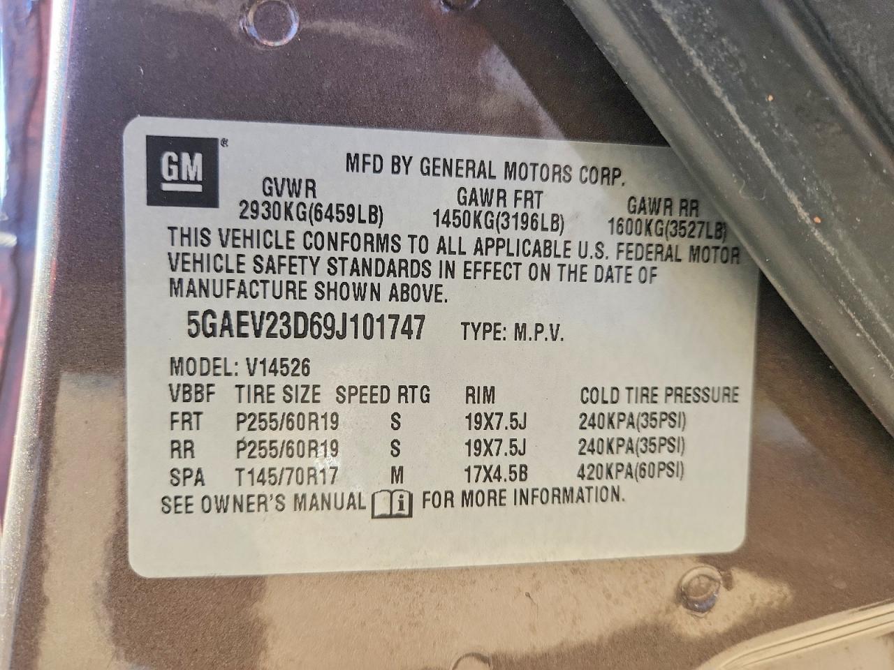 2009 BUICK ENCLAVE