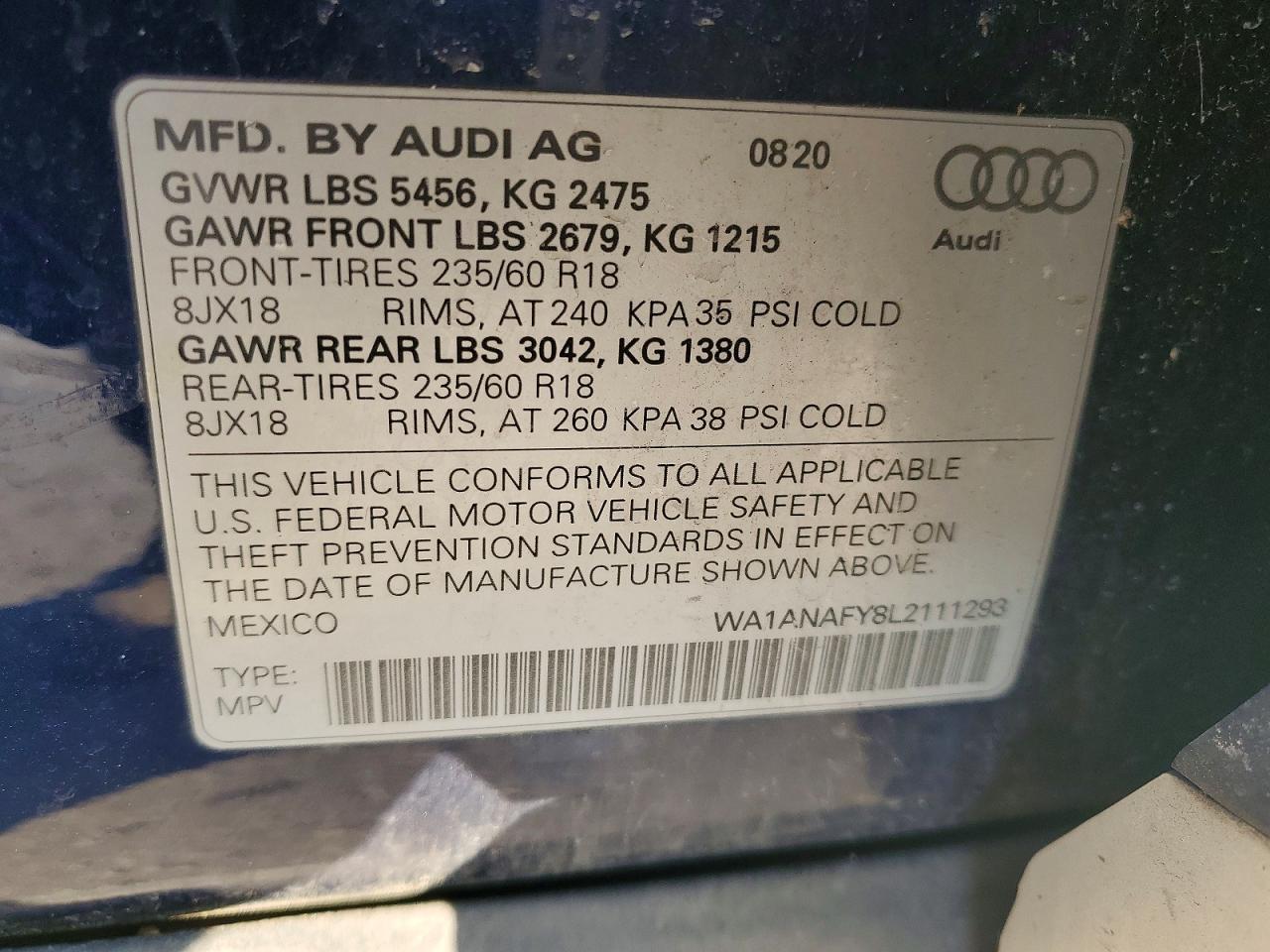 2020 AUDI Q5