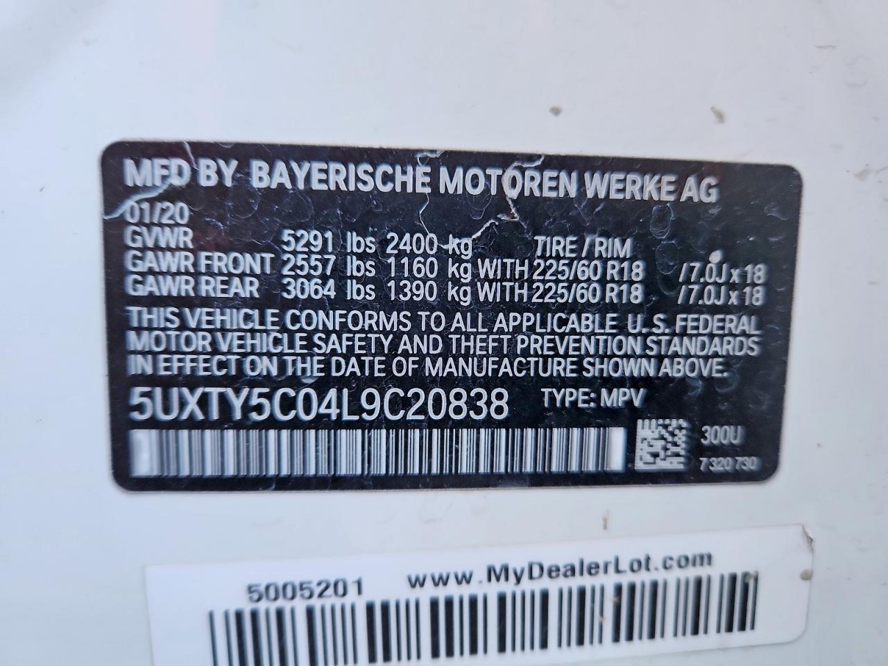 2020 BMW X3