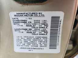 2002 NISSAN PATHFINDER