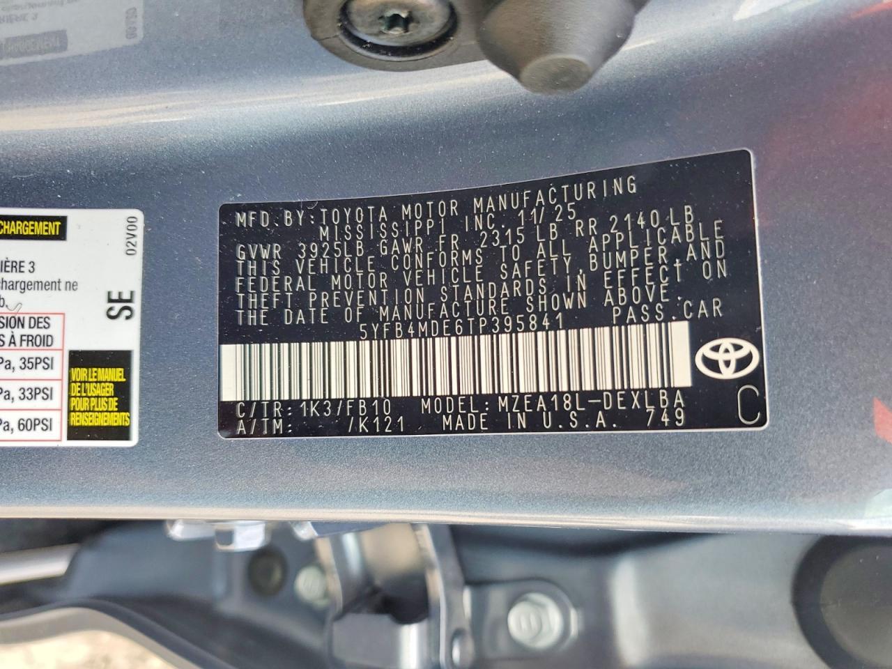 2026 TOYOTA COROLLA