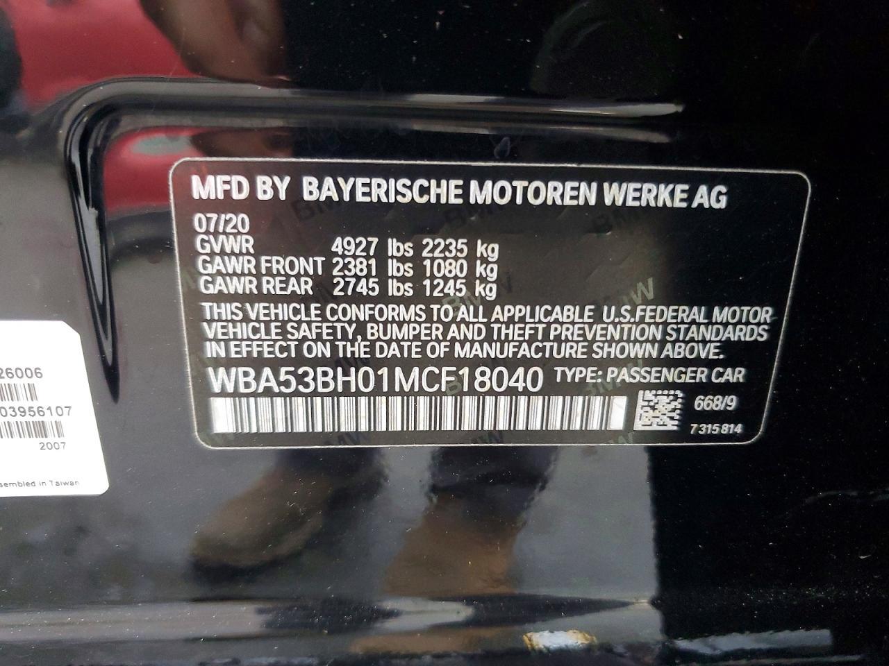 2021 BMW 5 series