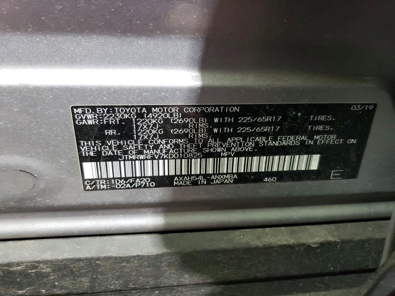 2019 TOYOTA RAV4