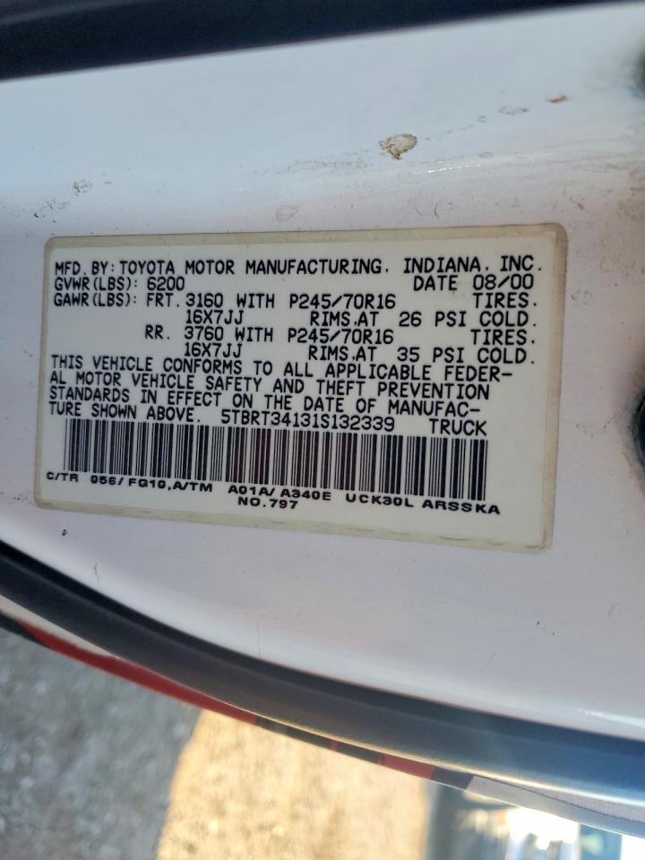 2001 TOYOTA TUNDRA