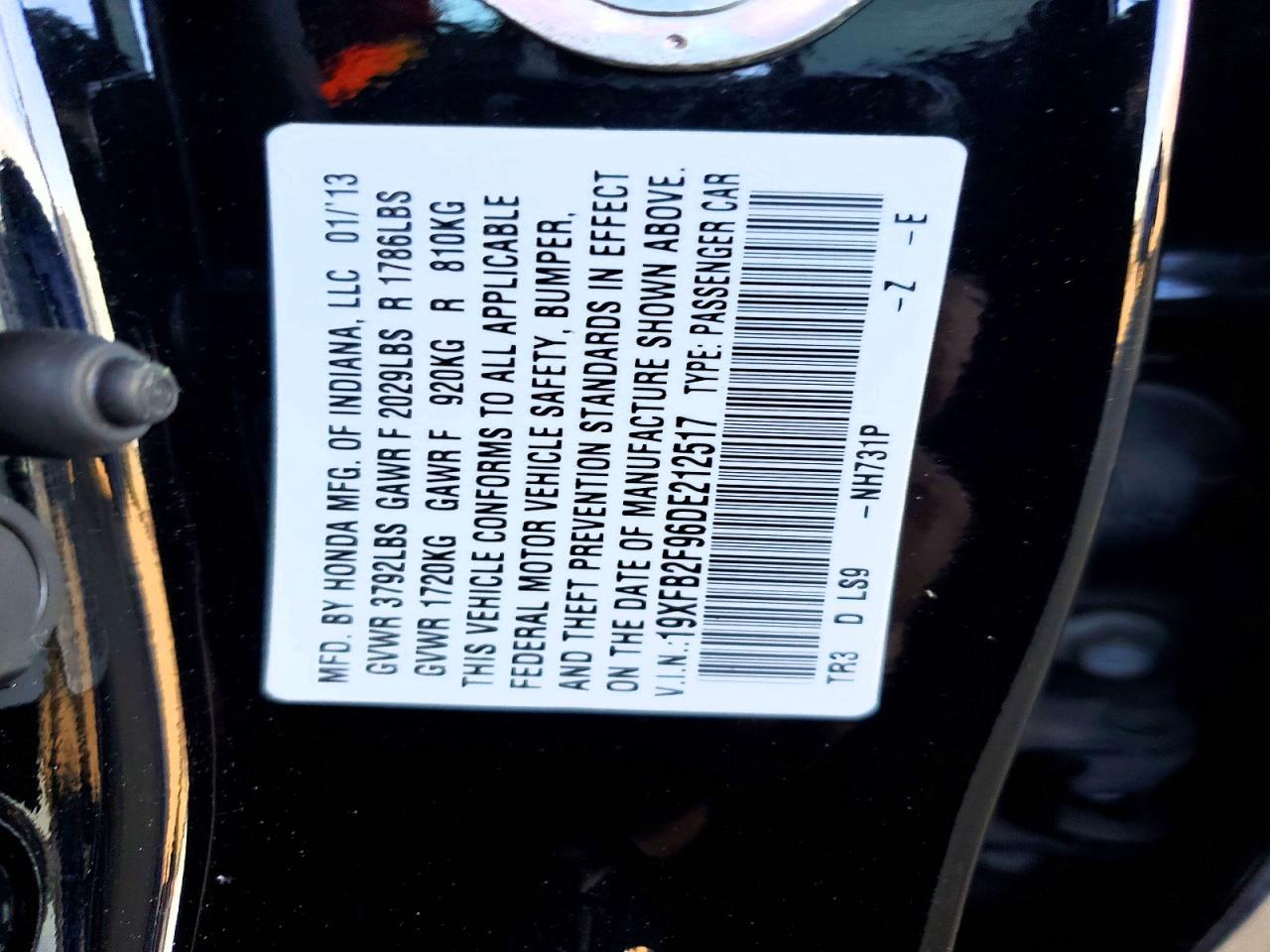 2013 HONDA CIVIC