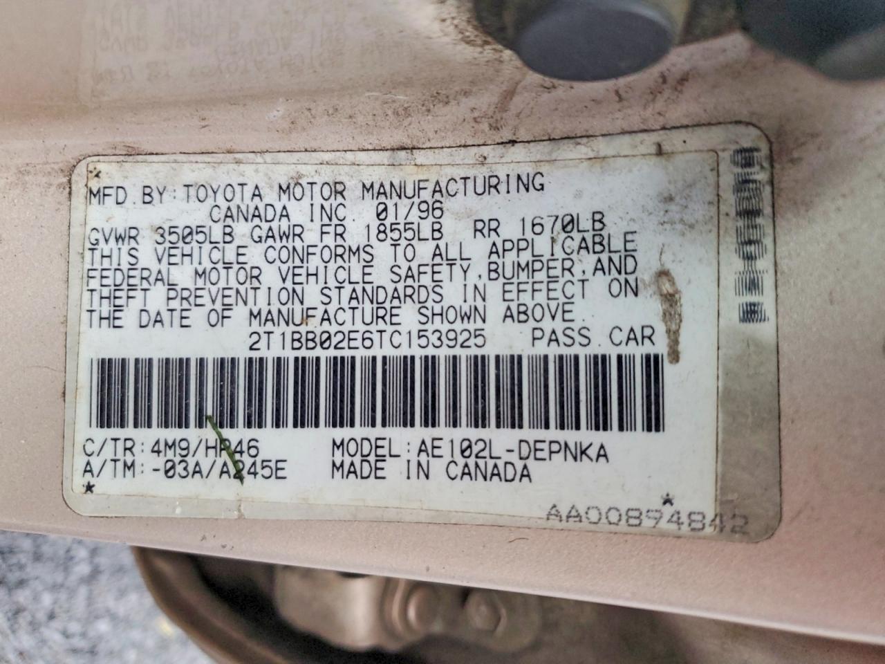 1996 TOYOTA